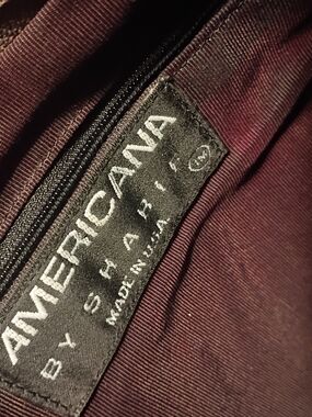 Sharif Burgundy Interior Satchel with Branded Patch